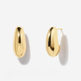 Droplet Dome 14k Gold Plated Earrings | Little Sky Stone