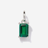 Emerald May Birthstone Sterling Silver Charm | Little Sky Stone