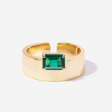 Emerald Baguette Cut Monolith Ring | Little Sky Stone