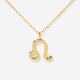 Leo Zodiac 14K Gold Plated Necklace | Little Sky Stone