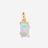 Opal October Birthstone Baguette Charm | Little Sky Stone