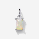 Opal October Birthstone Sterling Silver Charm | Little Sky Stone