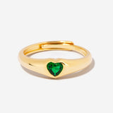 Amia Emerald Dome Ring