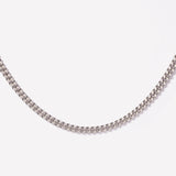 Men's Cuban Link Sterling Silver Chain Necklace - 5mm