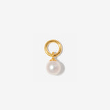 Pearl Charm in 14K Gold Over Sterling Silver