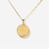 Yin Yang 14k Gold Charm Necklace
