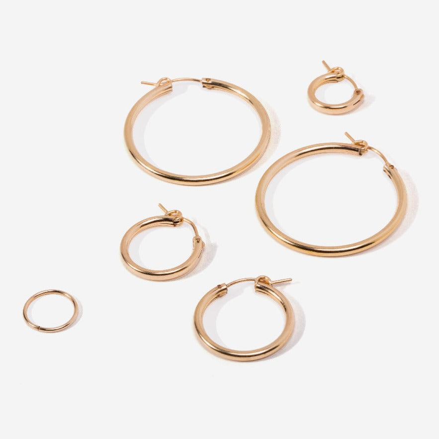 14k Gold Plated Gold Hoops Target A New Day 14k Gold Plated Brass
