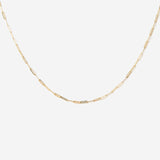 14K Gold Paperclip Link Chain Necklace | 18 inch Solid Gold Chain