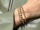 3+4+6mm Enamel Bead Bracelet Set in 14k Gold Filled | Little Sky Stone