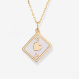 Ace of Heart Charm Necklace