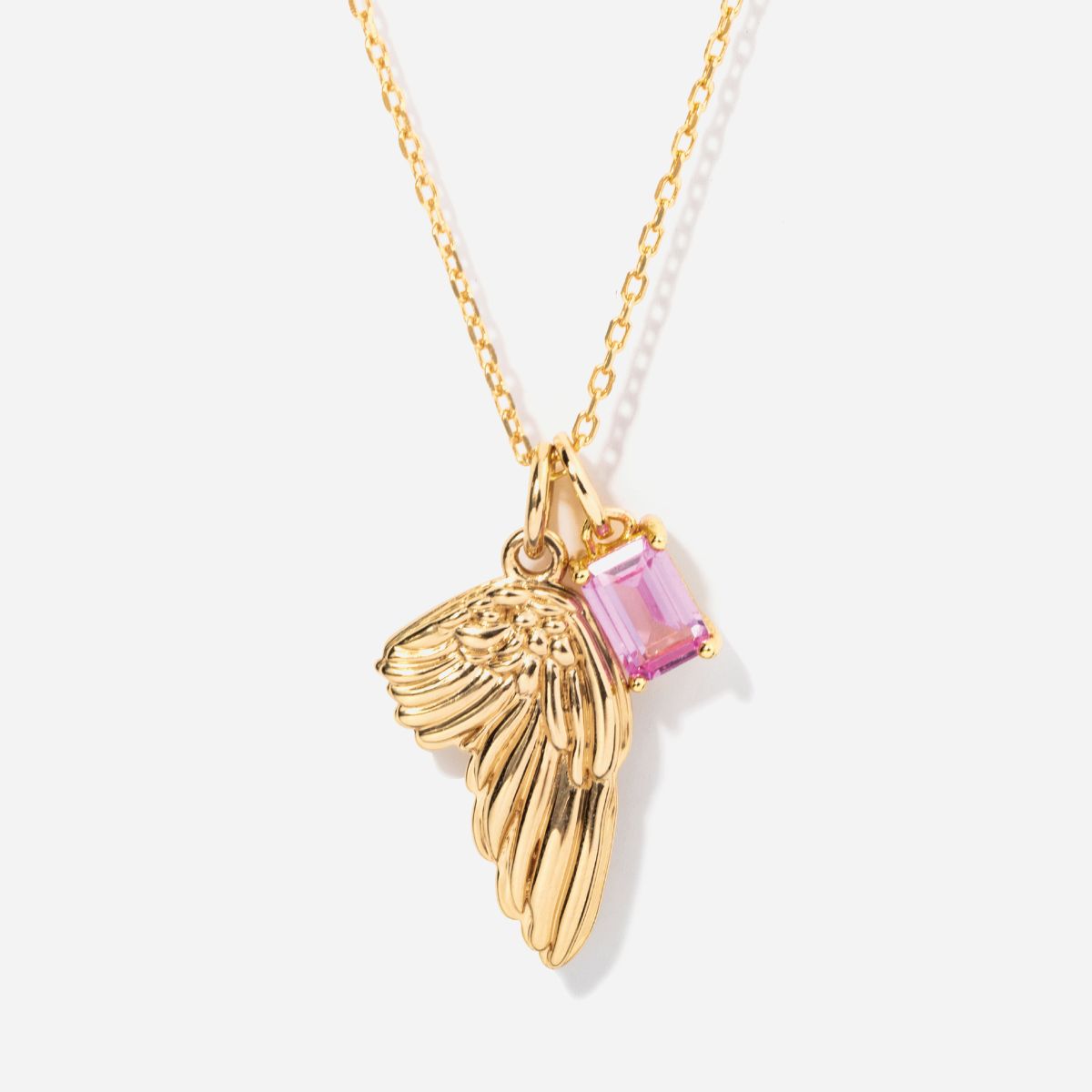 Angel Wing Birthstone Necklace – Little Sky Stone