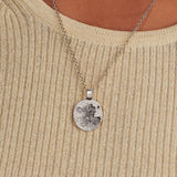 April Birth Flower Daisy Silver Necklace