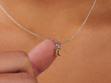 Citrine November Birthstone Silver Necklace | Little Sky Stone