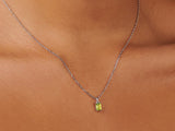 Peridot August Birthstone Silver Necklace | Little Sky Stone