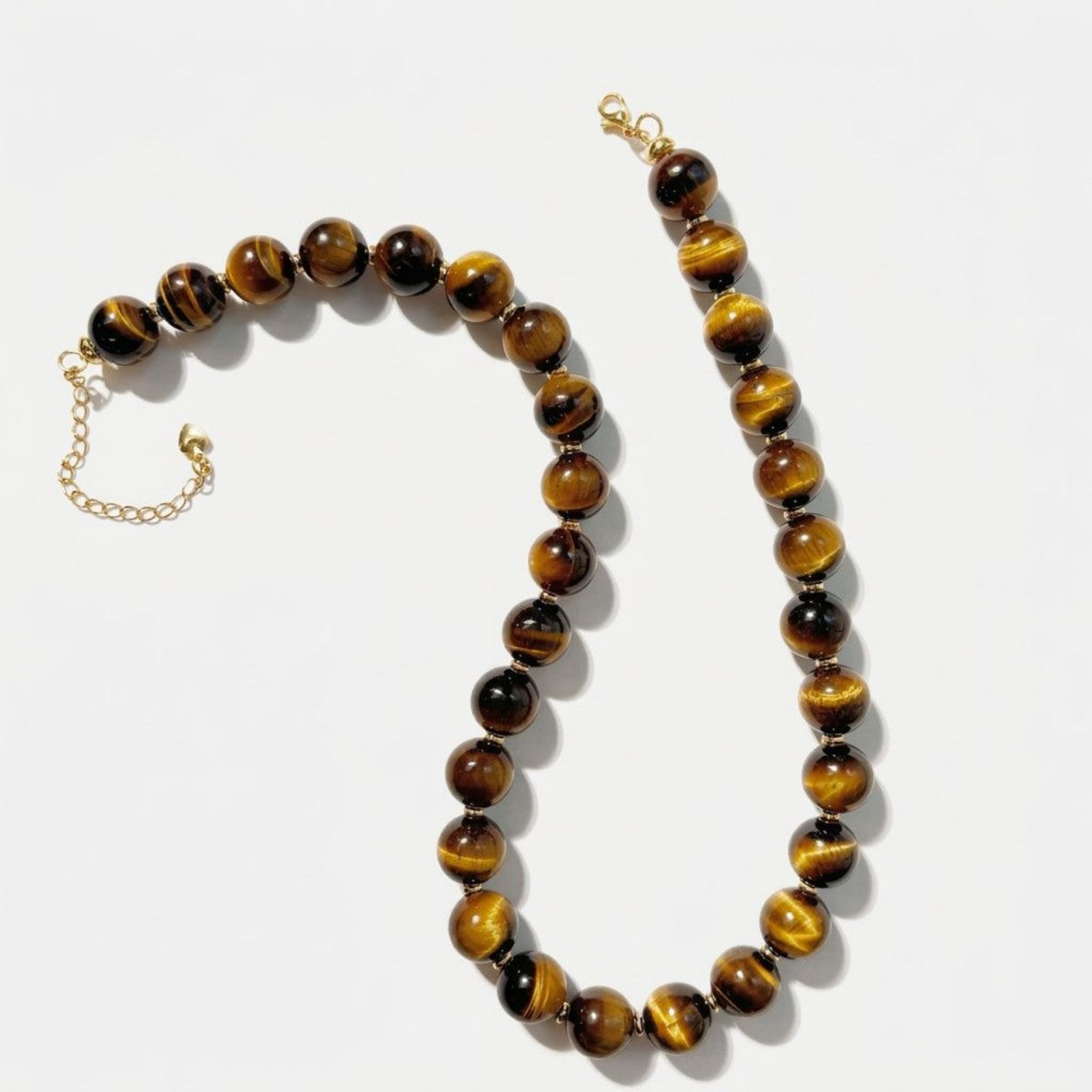 Camille Beaded Tiger Eye Necklace