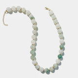 Beaded Green Gemstone Necklace Camille