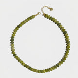 Beaded Olive Green Necklace Veronica