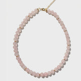 Beaded Pink Gemstone Necklace Chloe
