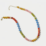 Beaded Multi-color Gemstone Necklace Veronica
