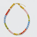Beaded Multi-color Gemstone Necklace Veronica