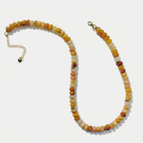 Beaded Yellow Gemstone Necklace Veronica