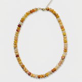 Beaded Yellow Gemstone Necklace Veronica