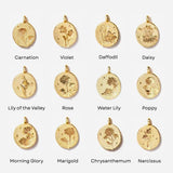 Chrysanthemum Birth Flower Necklace - Nov