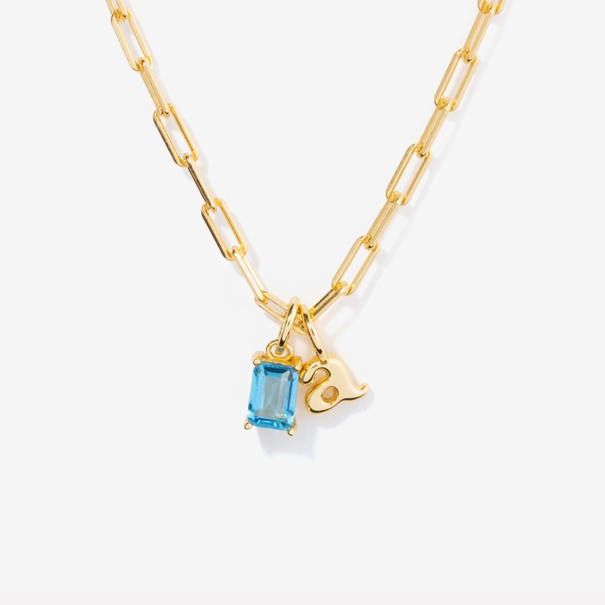 Birthstone Initial Necklace - kenzie