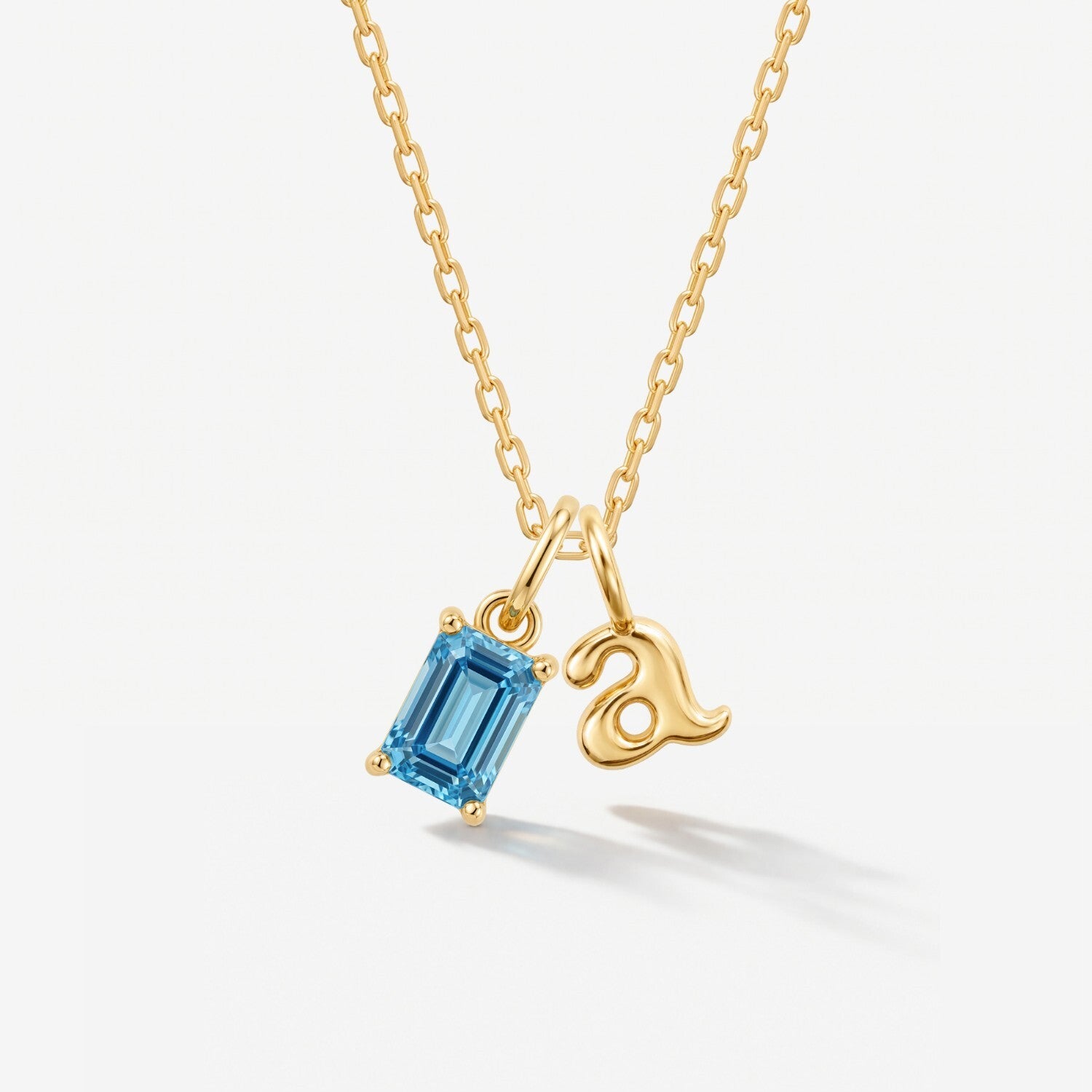 Personalized Birthstone Initial Necklace | Little Sky Stone
