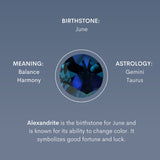 Alexandrite June Birthstone Baguette Charm | Little Sky Stone