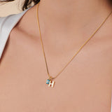 Birthstone Uppercase Initial - Ada