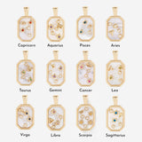 Birthstone Zodiac Necklace Charm