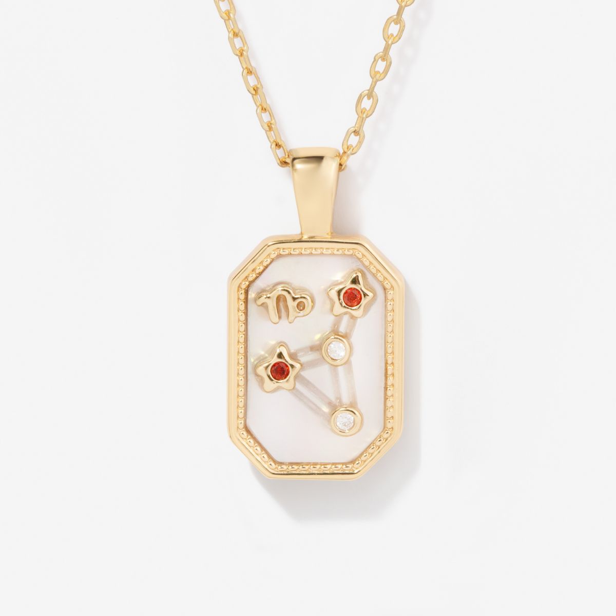 Birthstone Zodiac Necklace - Capricorn