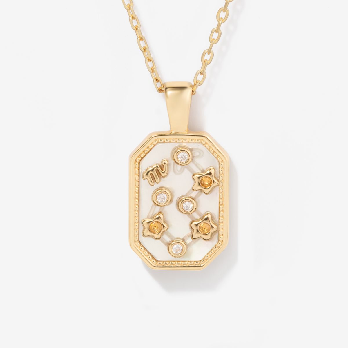 Birthstone Zodiac Necklace - Scorpio