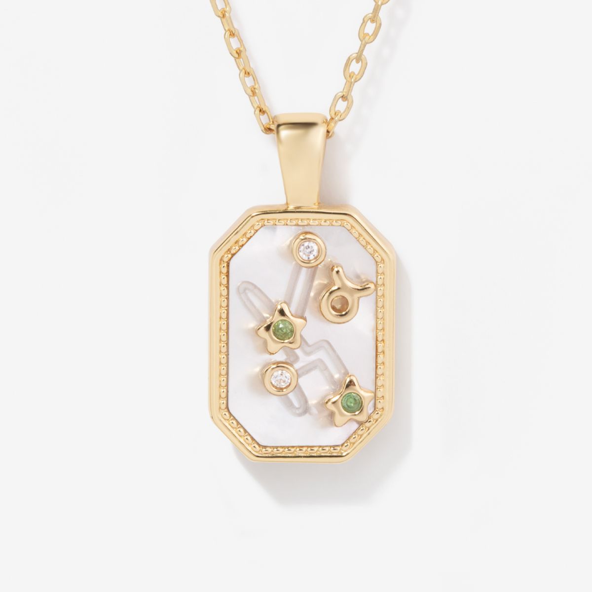 Birthstone Zodiac Necklace - Taurus
