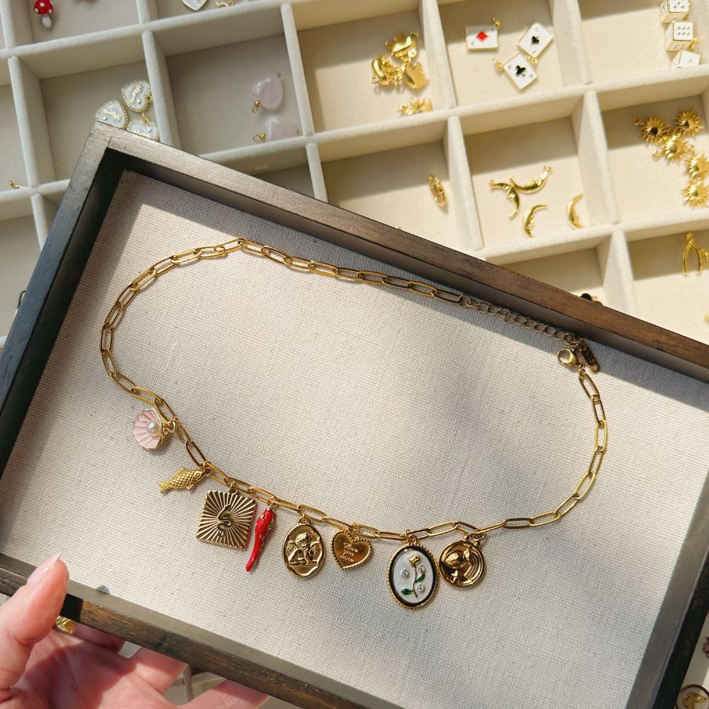 Charm Bar Experience in Columbus Ohio | Build your own custom necklace or bracelet at Little Sky Stone