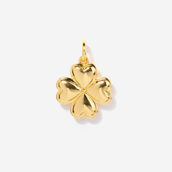 Clover Four Leaf Charm in 14k Gold Plated | Little Sky Stone