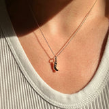 Cowgirl Cowboy Boot Pendant Necklace in 14k Gold Plated | Little Sky Stone