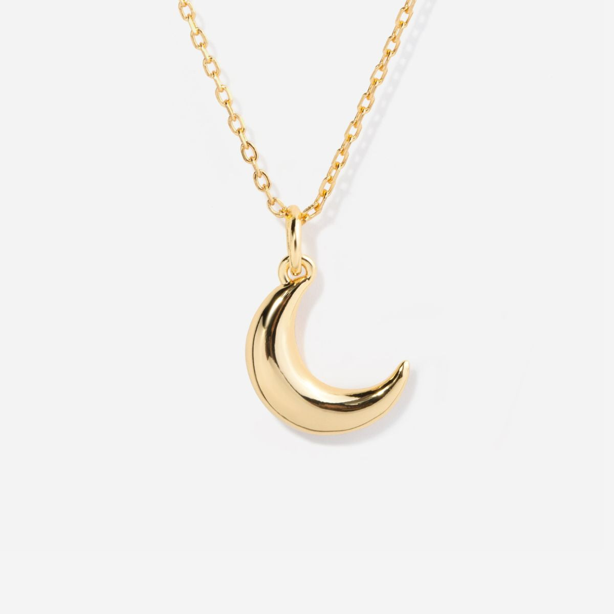 Crescent Moon Charm Necklace – Little Sky Stone