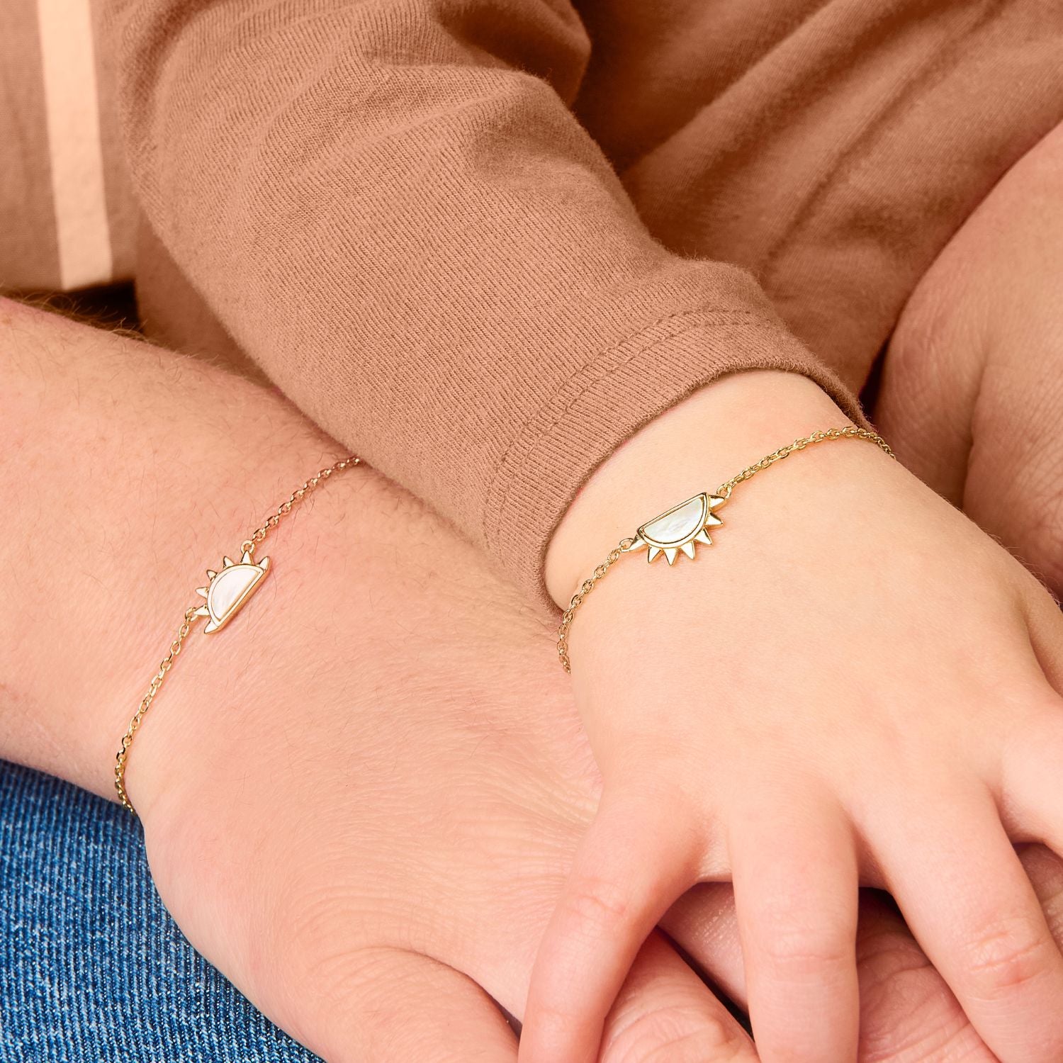 Sunrise and Sunset Mother Daughter Matching Bracelets