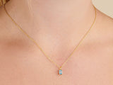 Blue Topaz December Birthstone Necklace | Little Sky Stone
