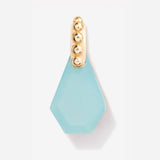 Energy Gemstone Blue Topaz Charm