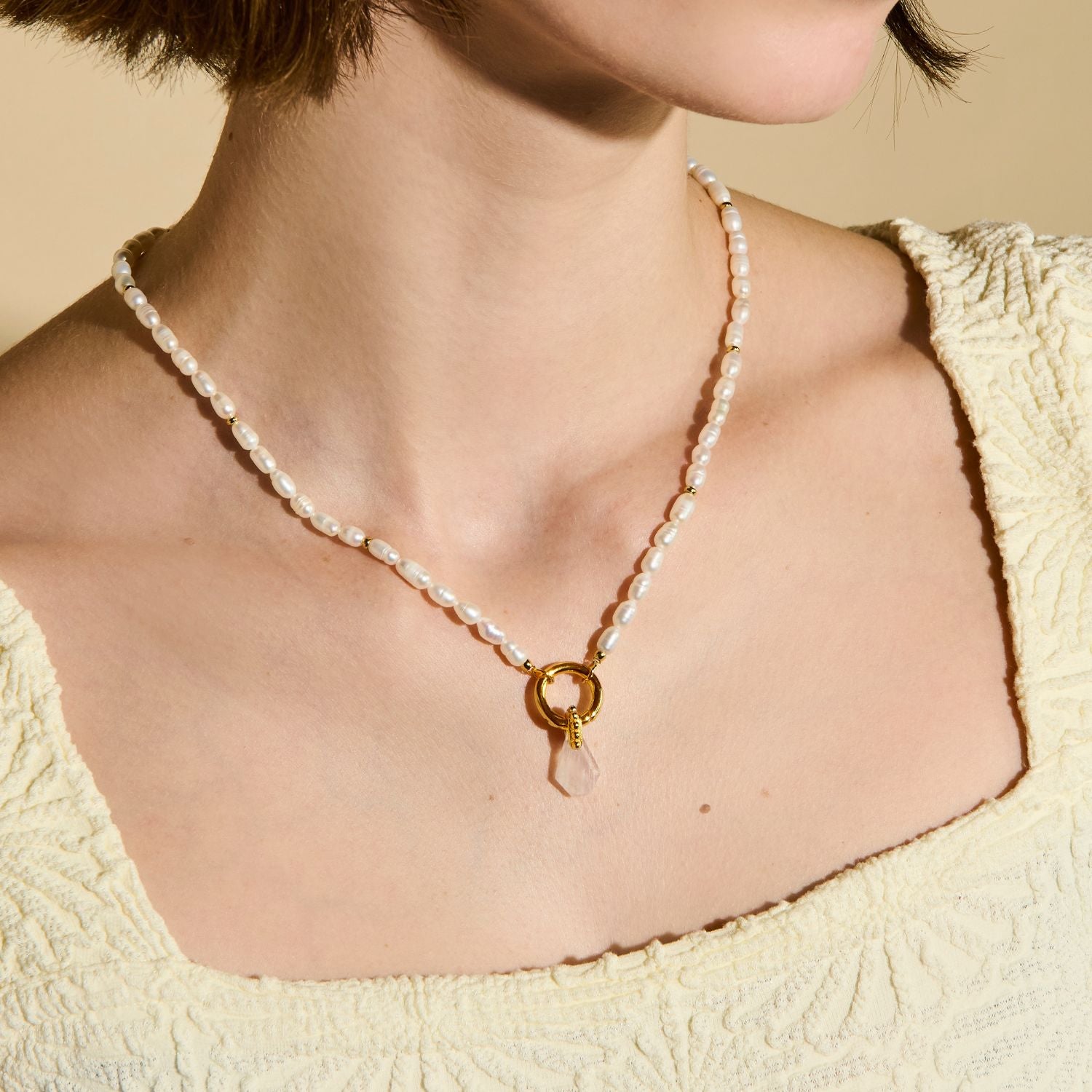 Energy Gemstone Moonstone Charm