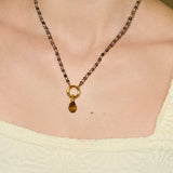 Energy Gemstone Tiger Eye Charm