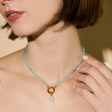 Energy Gemstone Necklace - Blue Topaz