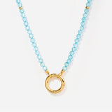 Energy Gemstone Necklace - Blue Topaz