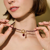 Energy Gemstone Necklace - Garnet