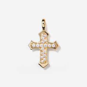 Pavé Cross Necklace Charm | Little Sky Stone