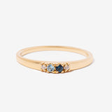 Graduated 4 Stone Blue London Swiss Clear Topaz Ring Varena