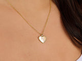 Heart Mother-of-Pearl Pendant Necklace for Mom | Little Sky Stone